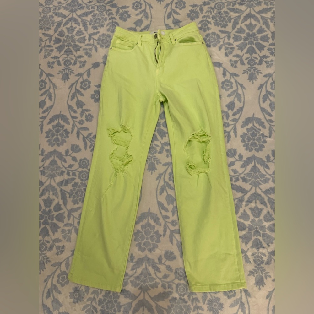 Mica neon green Jeans